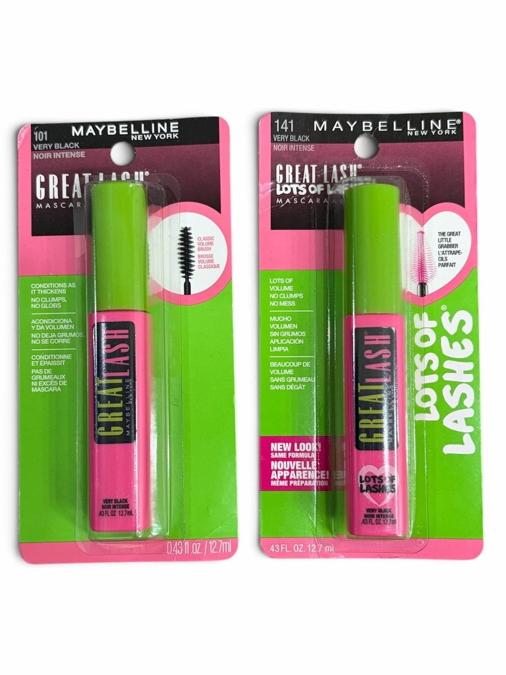 Maybelline New York Great Lash Mascara NWT sealed - 
full size lot of 2